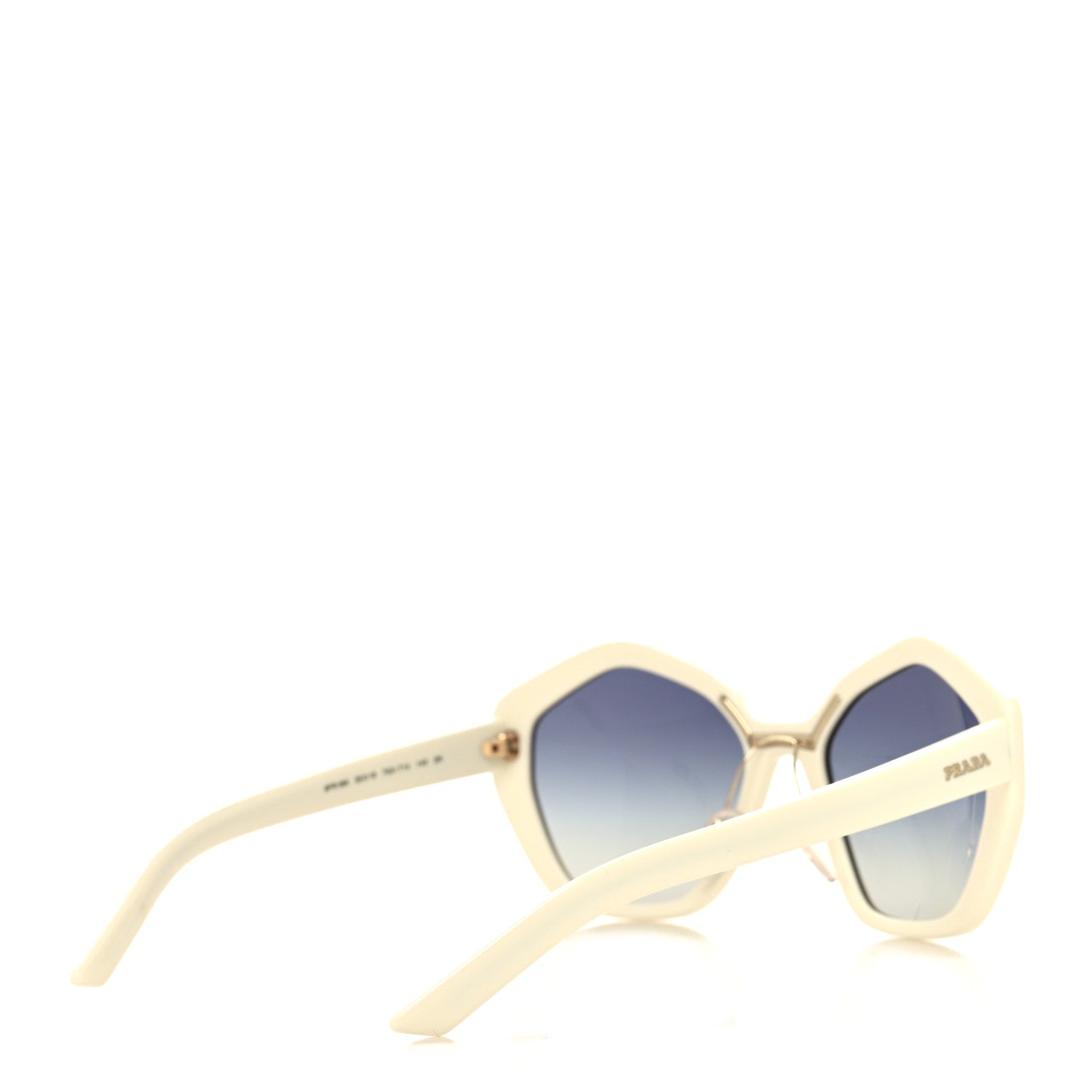 Prada Acetate Geometric Sunglasses SPR 08X White 4 of 6