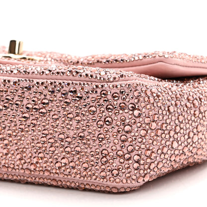 Chanel Lambskin Crystal Diamante Small Flap Light Pink 10 of 10