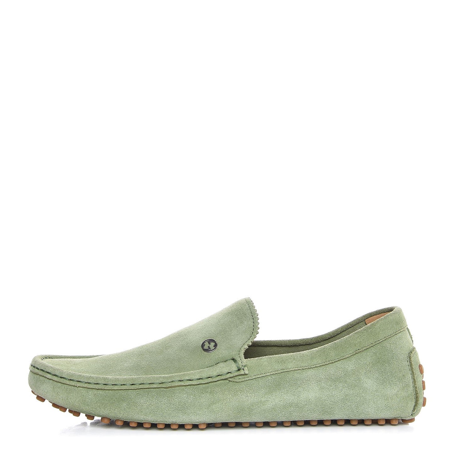 Suede Mens Driver Loafers 8.5 Light Green