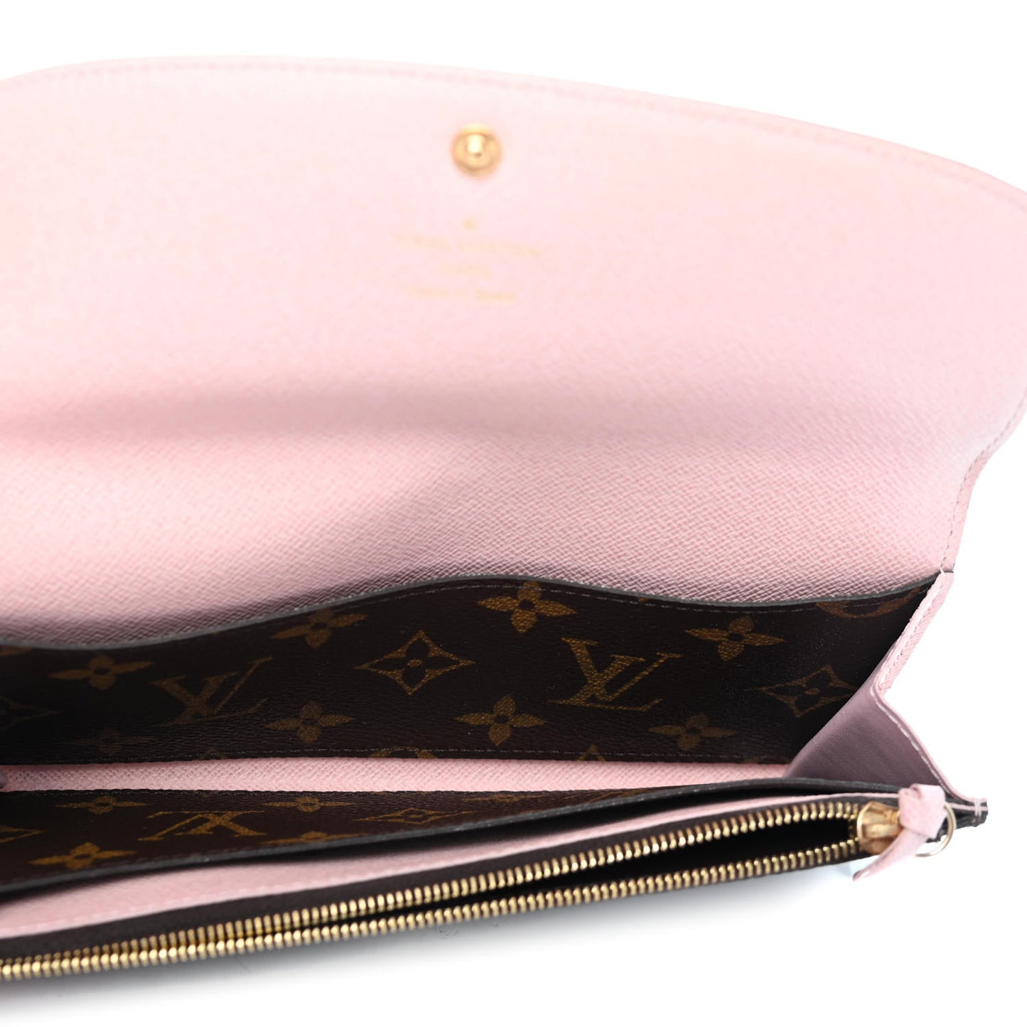 Monogram Emilie Wallet Rose Ballerine