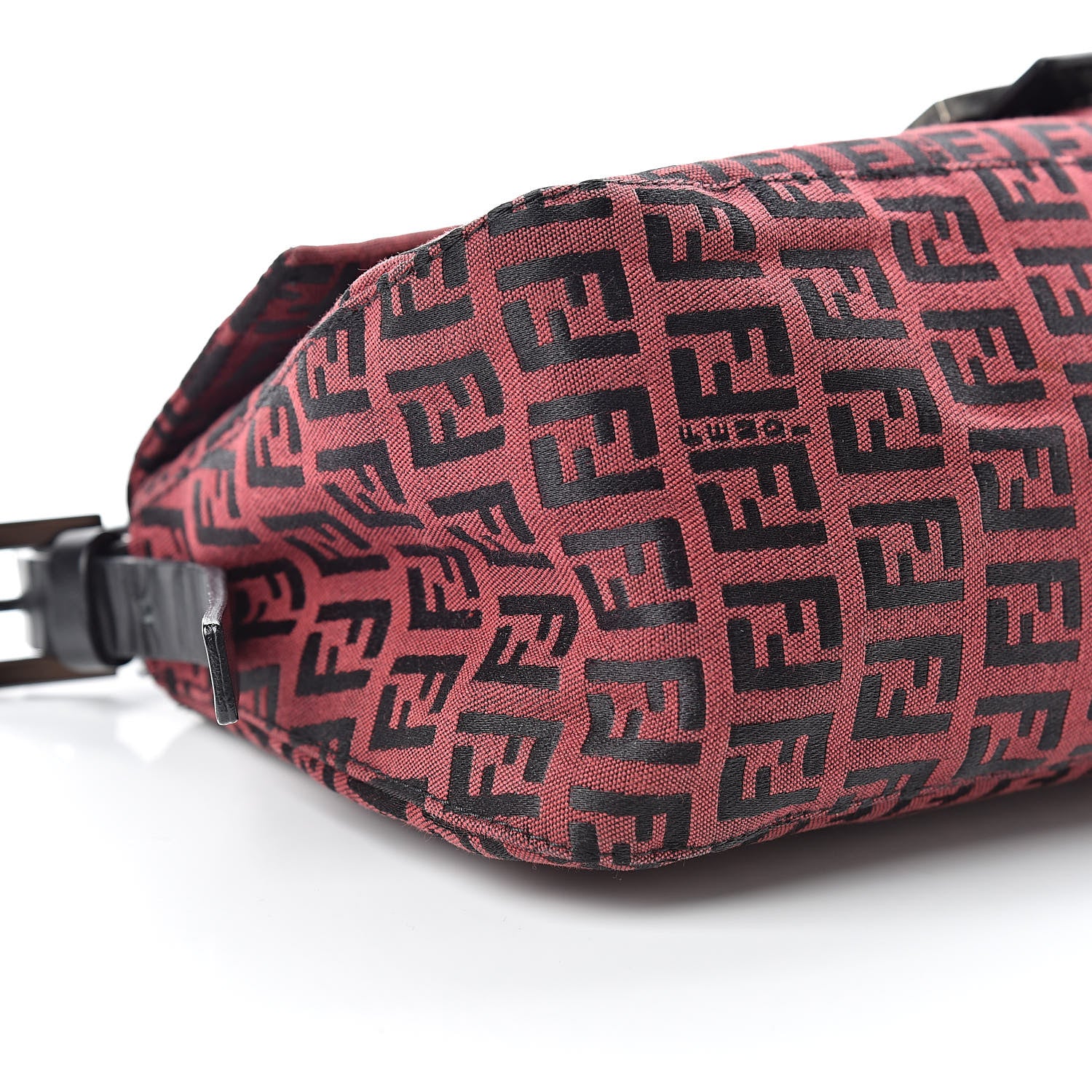 Fendi Zucchino Baguette Red Black 8 of 13