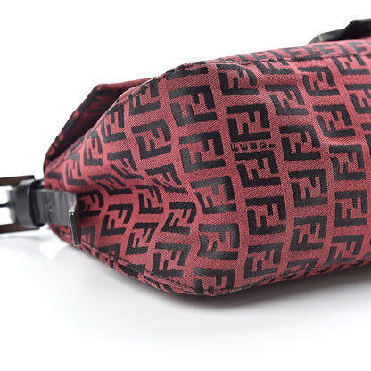 Fendi Zucchino Baguette Red Black 8 of 13
