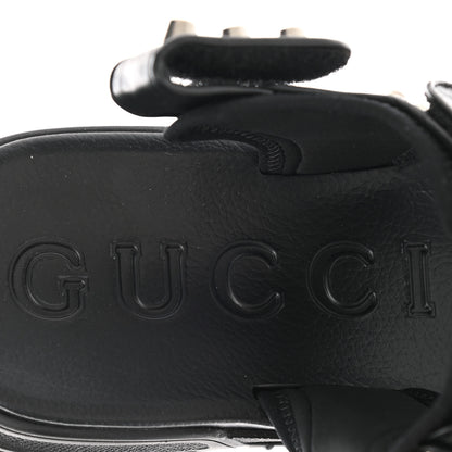 Gucci Nappa Mesh Studded Mens Aguru Sandals 8 Black 7 of 8