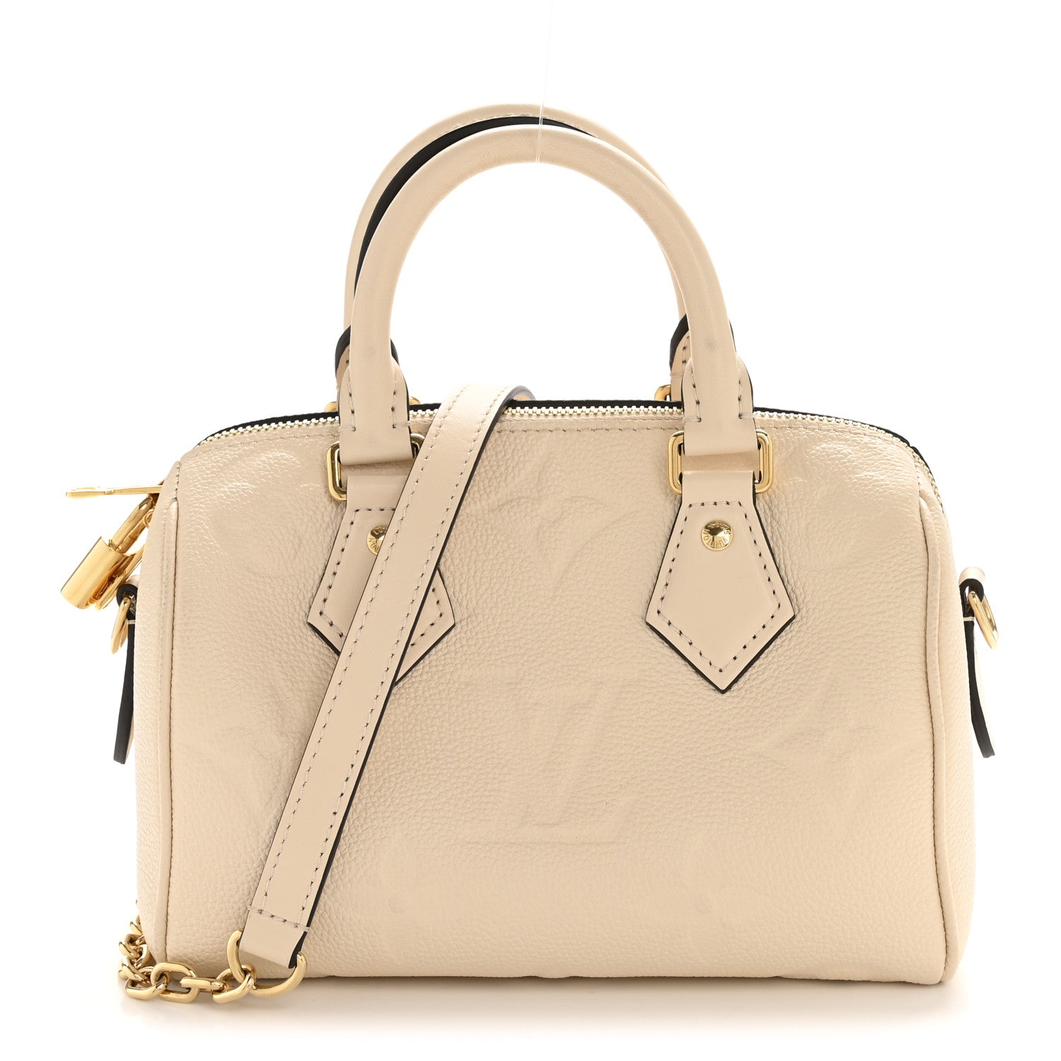 Louis Vuitton Empreinte Monogram Giant Speedy Bandouliere 20 Creme 1 of 12