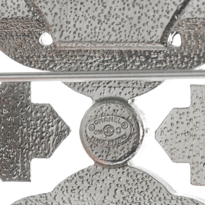 Chanel Crystal Brooch Silver 5 of 6