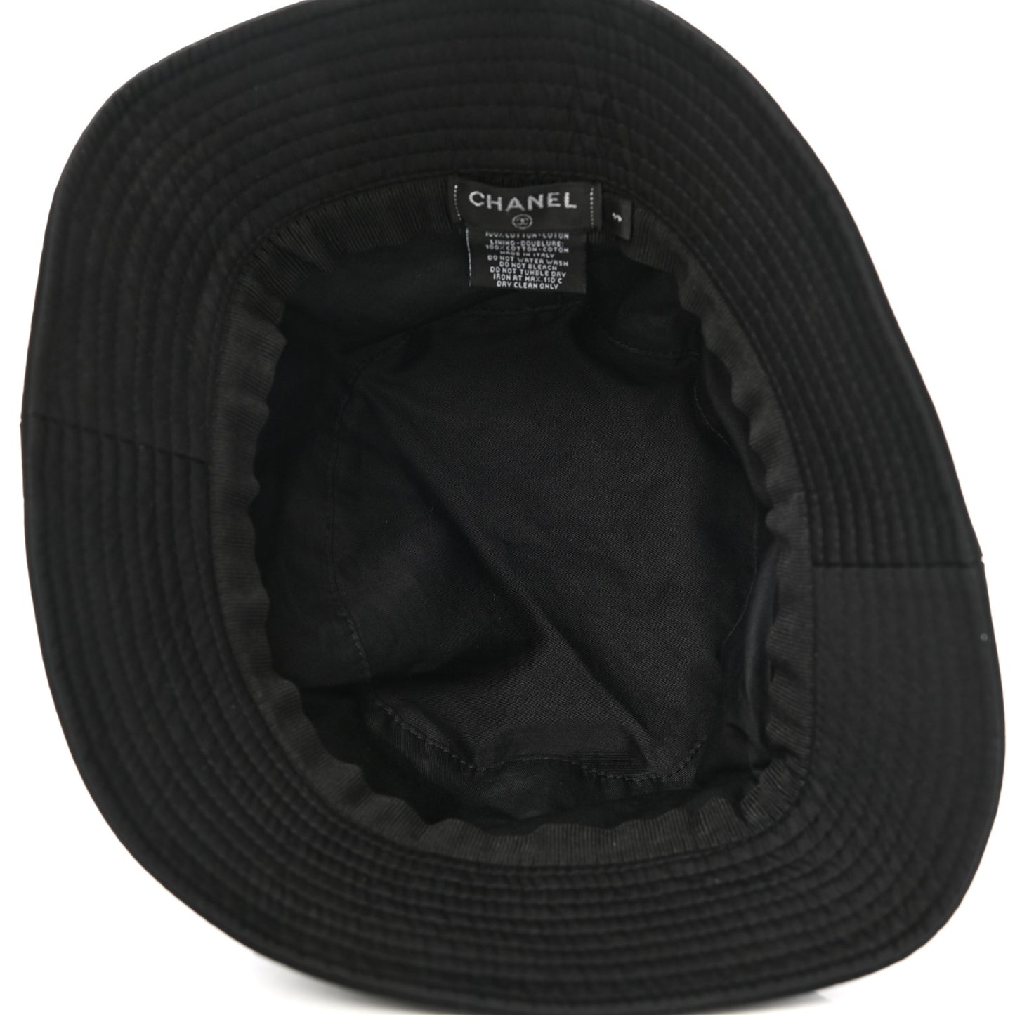 Cotton CC Bucket Hat S Black
