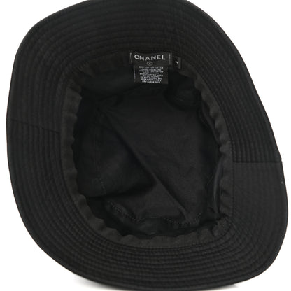 Chanel Cotton CC Bucket Hat S Black 7 of 8