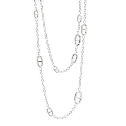 Hermes Sterling Silver Farandole Necklace 160 1 of 3