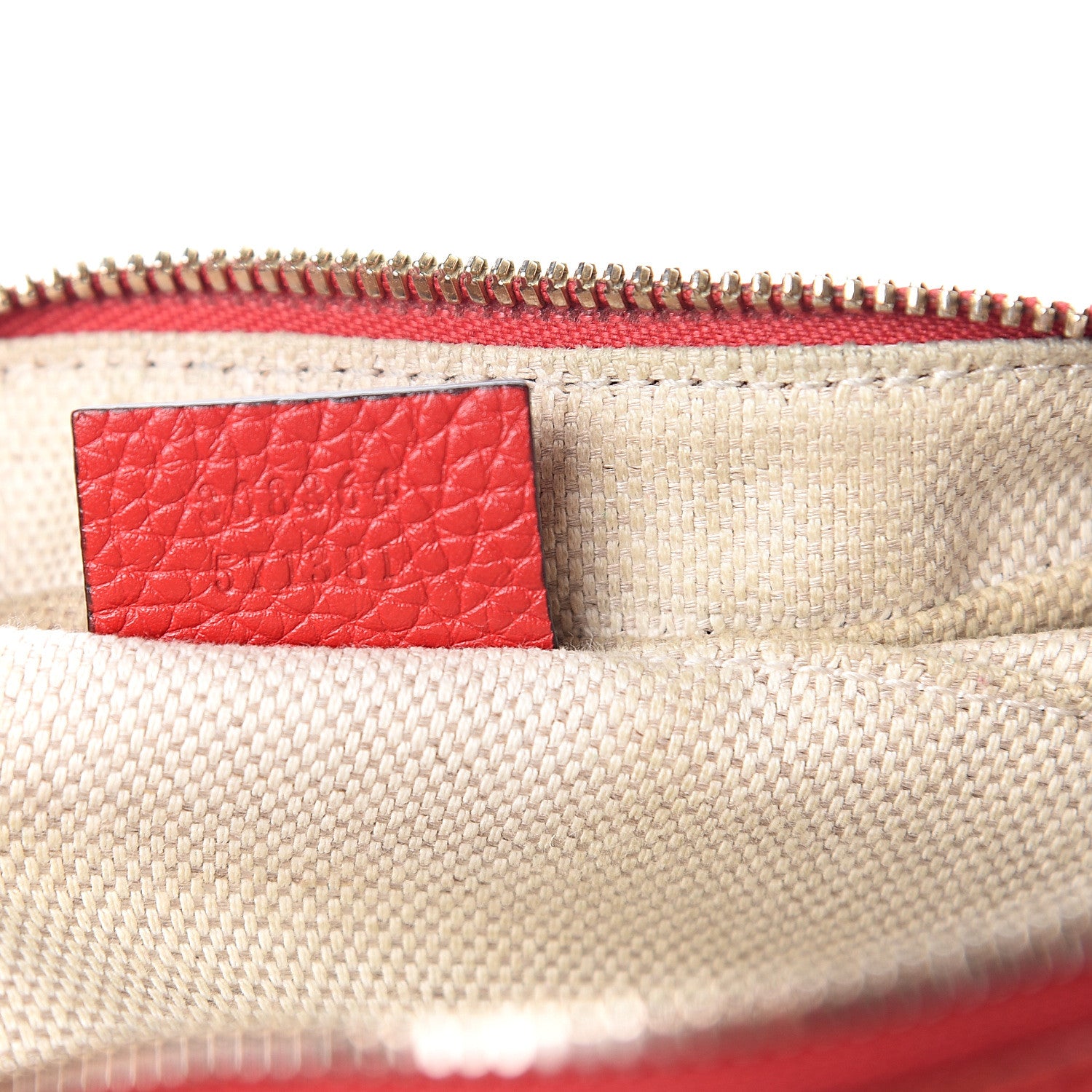 Gucci Pebbled Calfskin Small Soho Disco Bag Tabasco Red 6 of 14