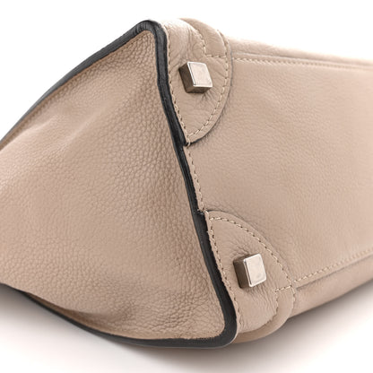 Celine Drummed Calfskin Micro Luggage Dune 9 of 14