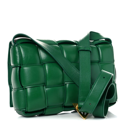 Bottega Veneta Nappa Maxi Intreccio Padded Cassette Crossbody Bag Racing Green 4 of 19