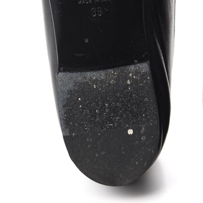 Chanel Lambskin Patent Cap Toe Ballerina Flats 39 Black 8 of 12