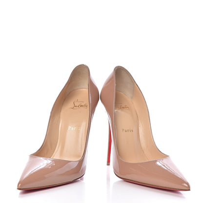 Christian Louboutin Patent So Kate 120 Pumps 39.5 Nude 6 of 13
