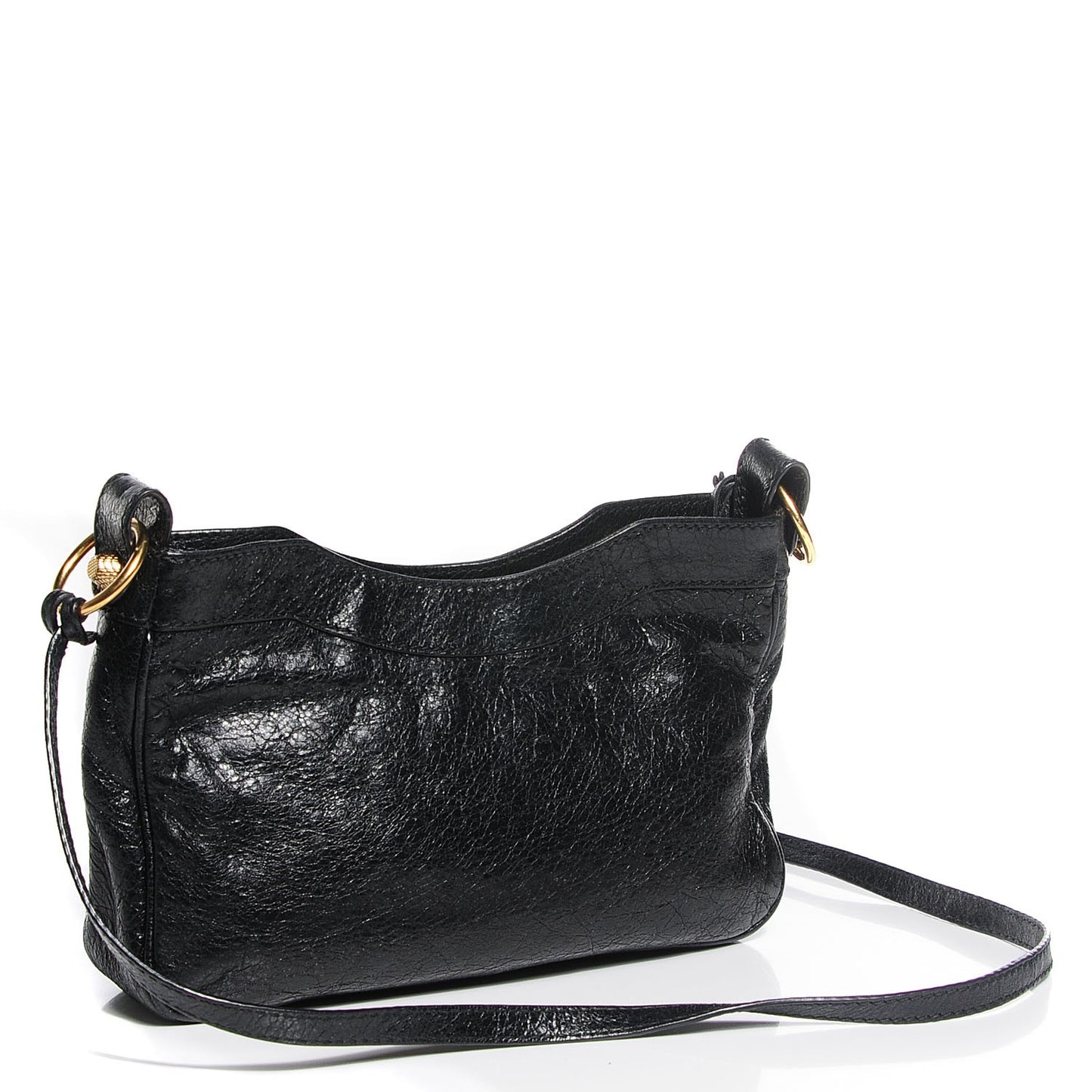 Agneau Giant 12 Gold Hardware Hip Black