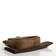 Python Small Soho Flap Crossbody Beige