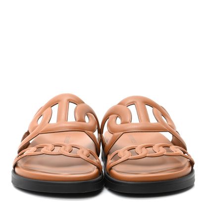 Hermes Nappa Extra Sandals 35 Naturel 2 of 8