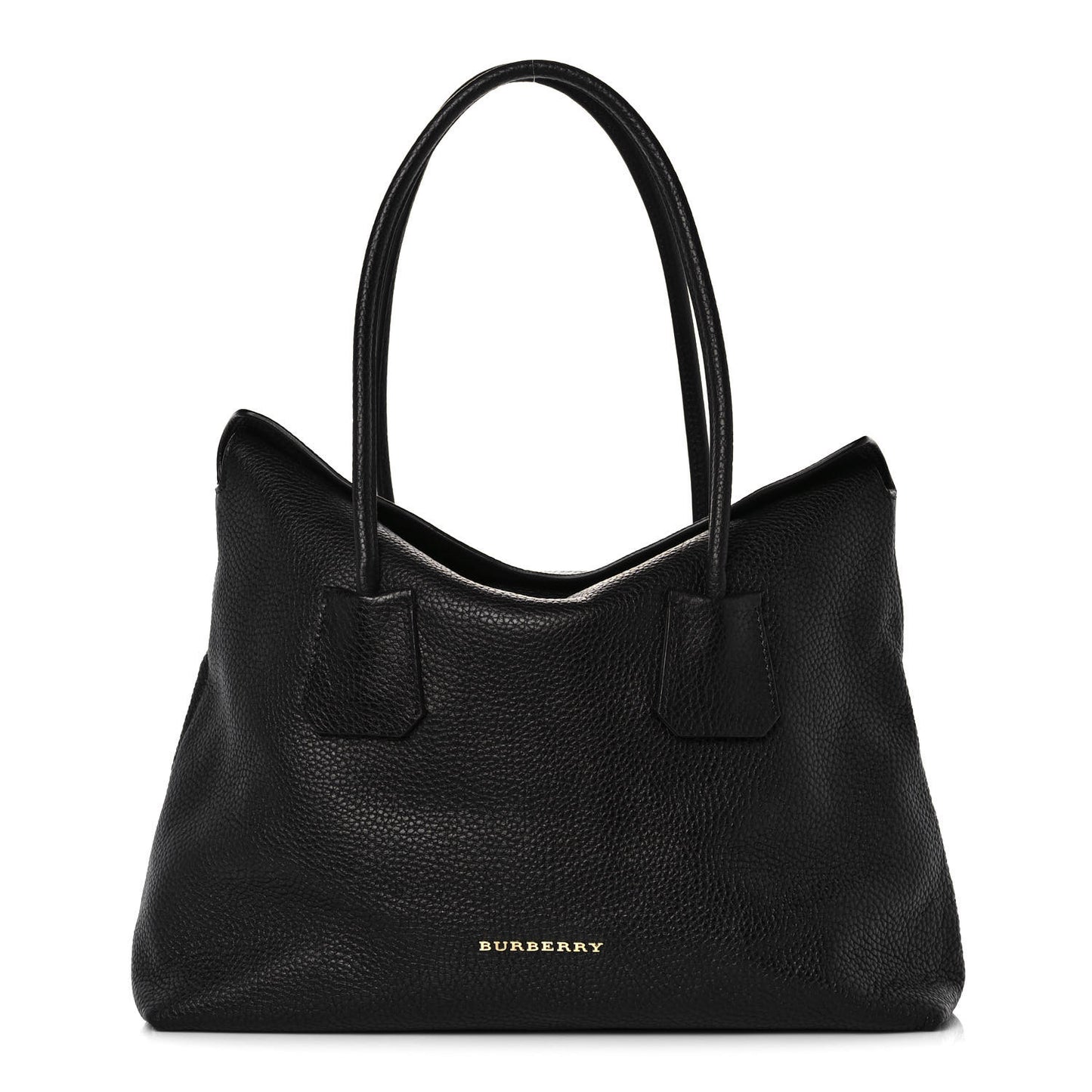 London Grainy Calfskin Medium Baynard Tote Black