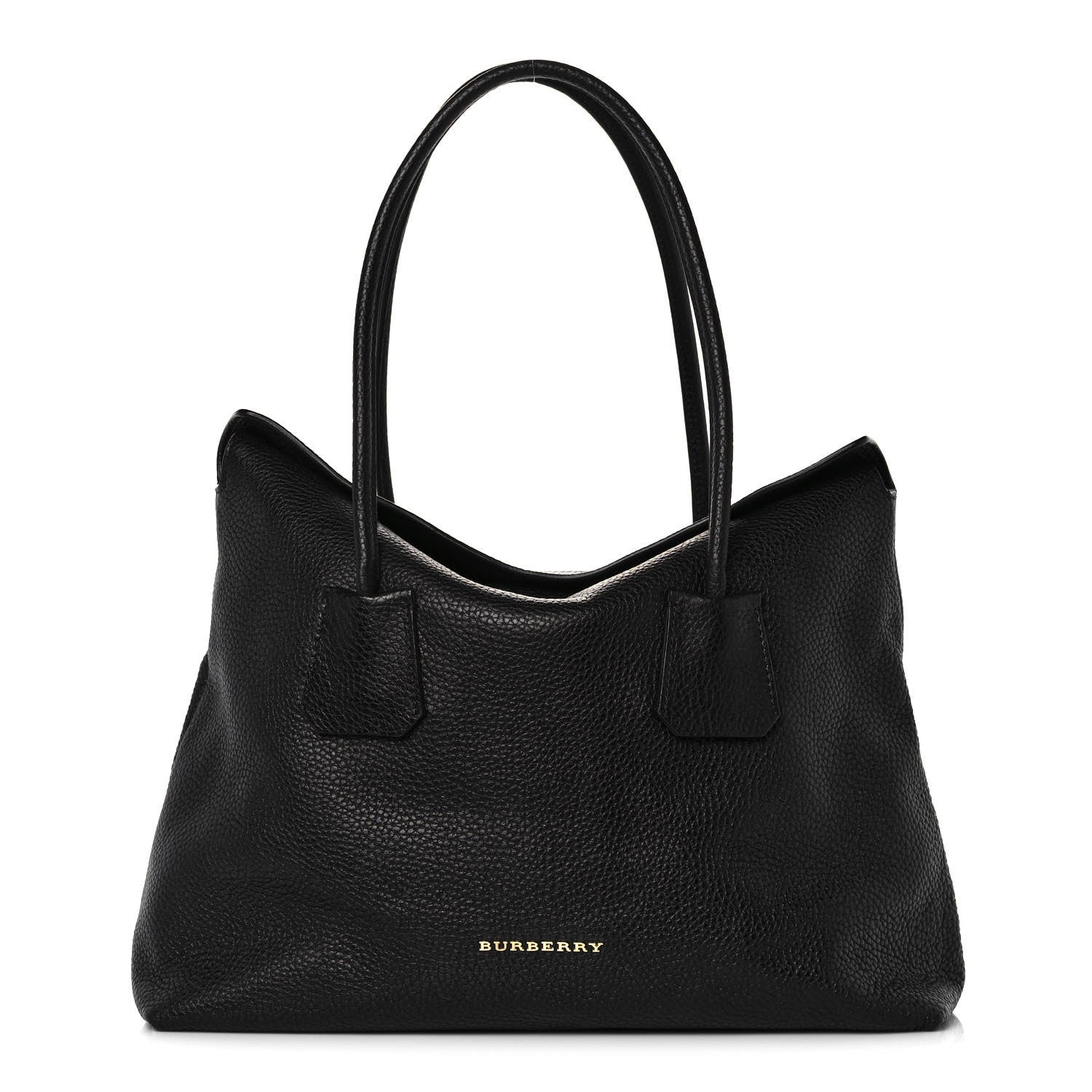 Burberry London Grainy Calfskin Medium Baynard Tote Black 1 of 14