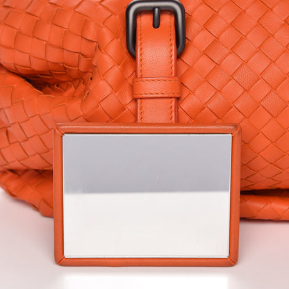 Bottega Veneta Nappa Intrecciato Montaigne Satchel Tangerine 8 of 12