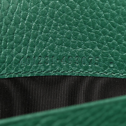 Gucci Calfskin Mini Dionysus Chain Wallet Emerald 8 of 11