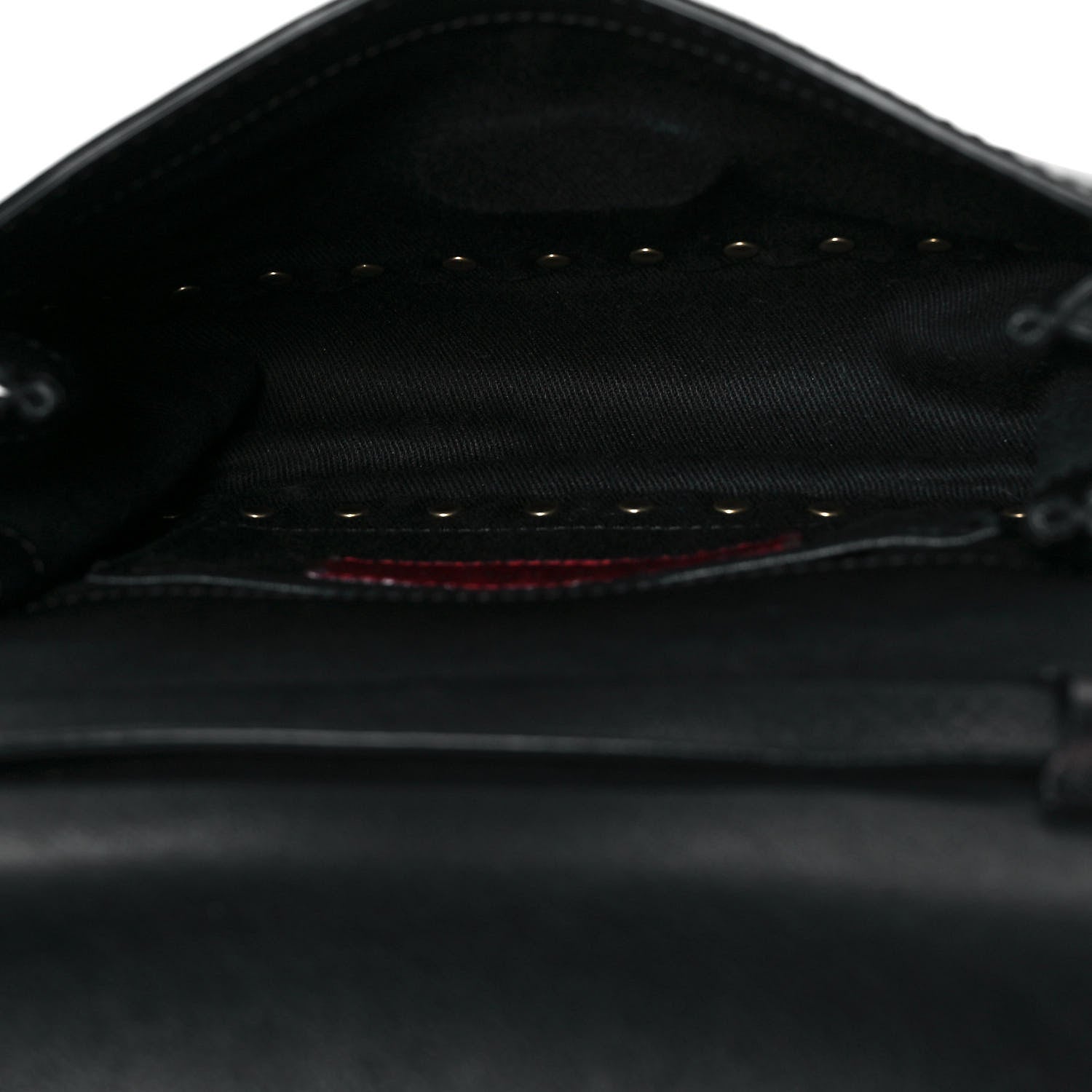 Valentino Garavani Vitello Mini Rockstud Flap Saddle Crossbody Bag Black 4 of 7