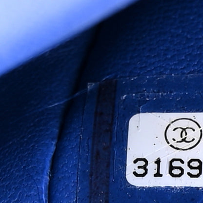 Chanel Shearling Lambskin CC Hook Card Holder Blue 8 of 9