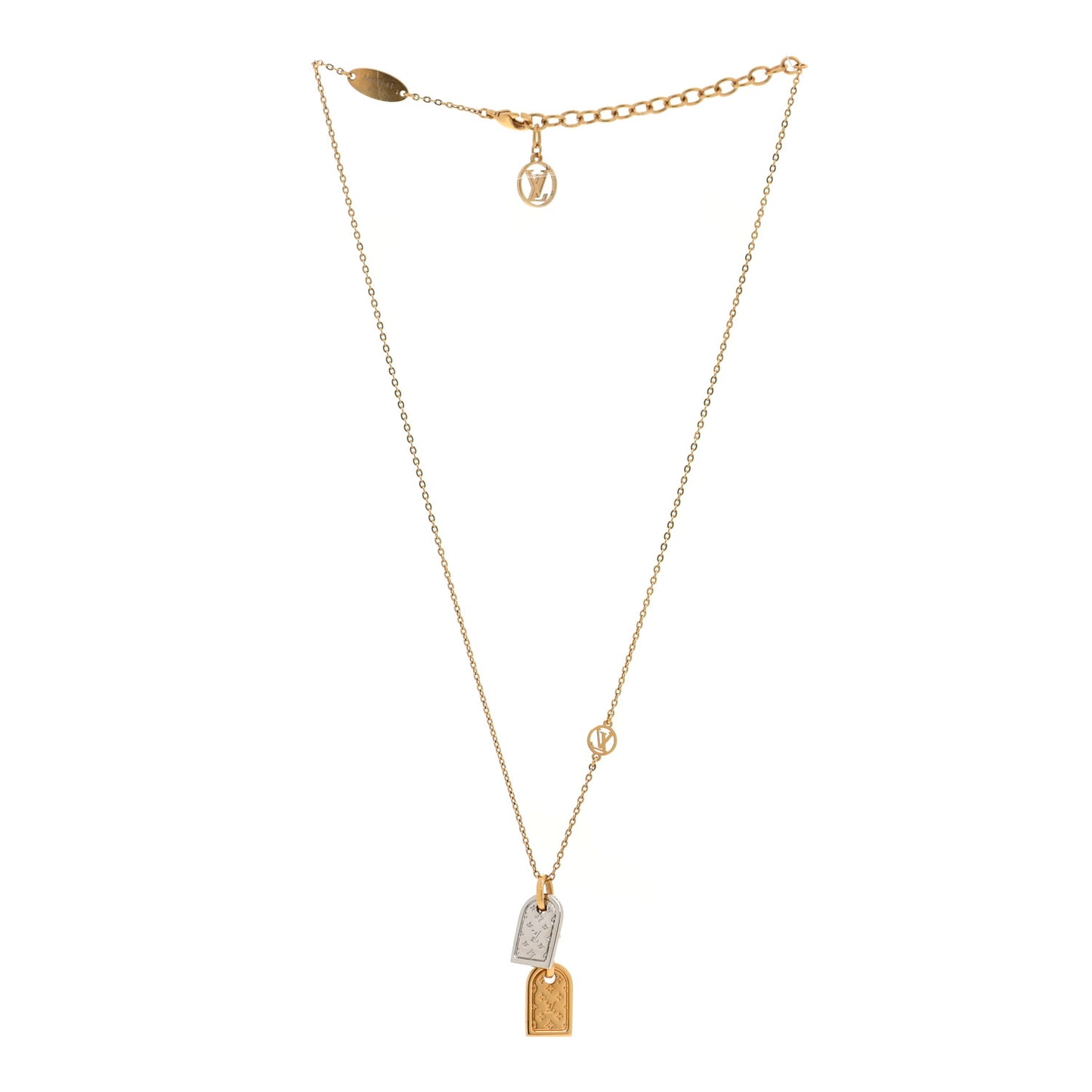 Nanogram Name Tag Necklace Gold
