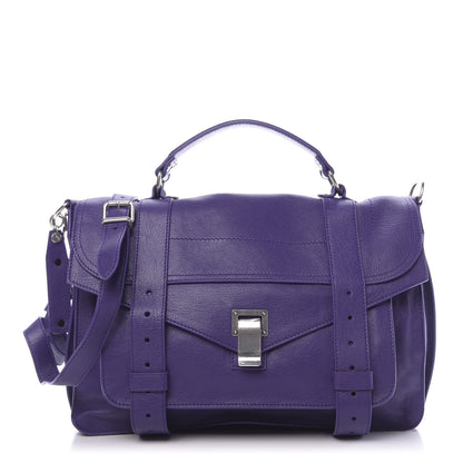 Proenza Schouler Lambskin Medium PS1 Satchel Amethyst 1 of 13