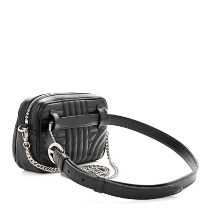 Prada Soft Calfskin Impunture Diagramme Belt Bag Black 3 of 10