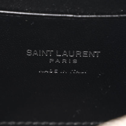 Saint Laurent Grain De Poudre Matelasse Monogram Mini Lou Camera Bag Storm 6 of 10