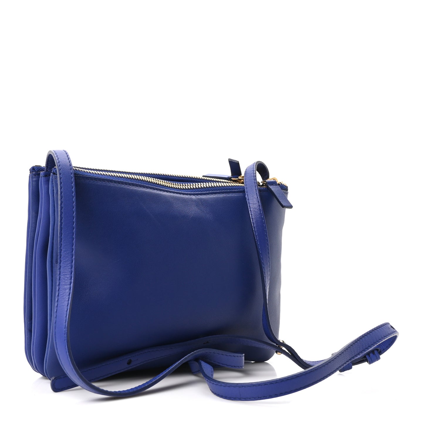 Lambskin Small Trio Crossbody Bag Royal Blue