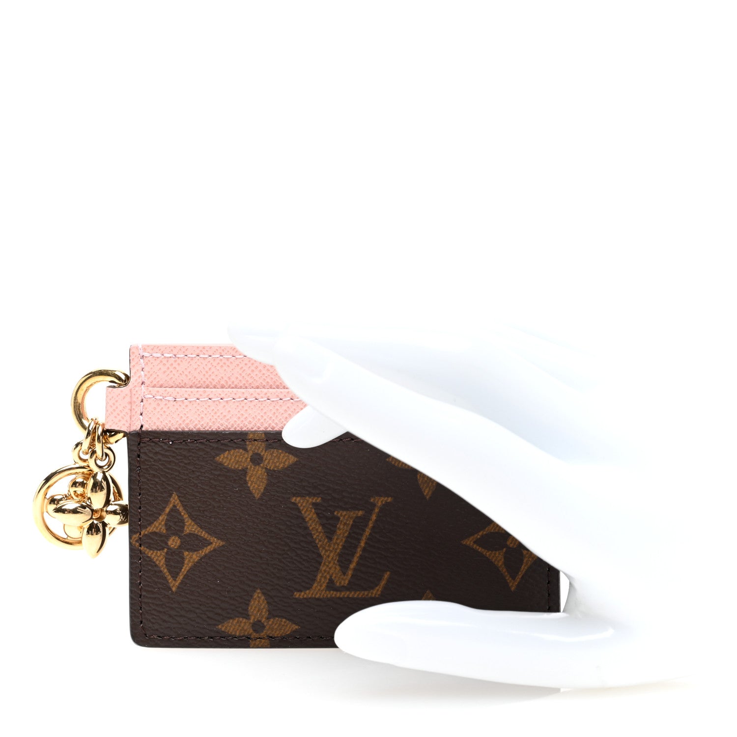 Louis Vuitton Monogram LV Charms Card Holder Rose Ballerine 2 of 6