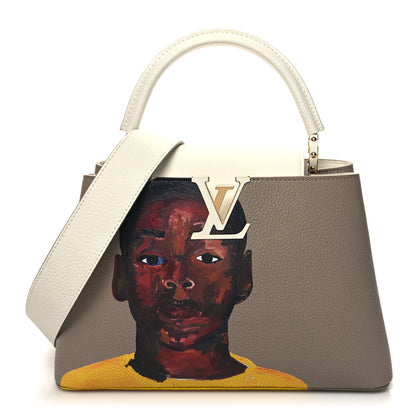 Louis Vuitton Taurillon Artycapucines Henry Taylor MM Snow 1 of 11