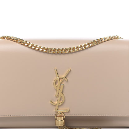 Saint Laurent Smooth Calfskin Medium Classic Monogram Kate Tassel Satchel Nude Powder 9 of 9