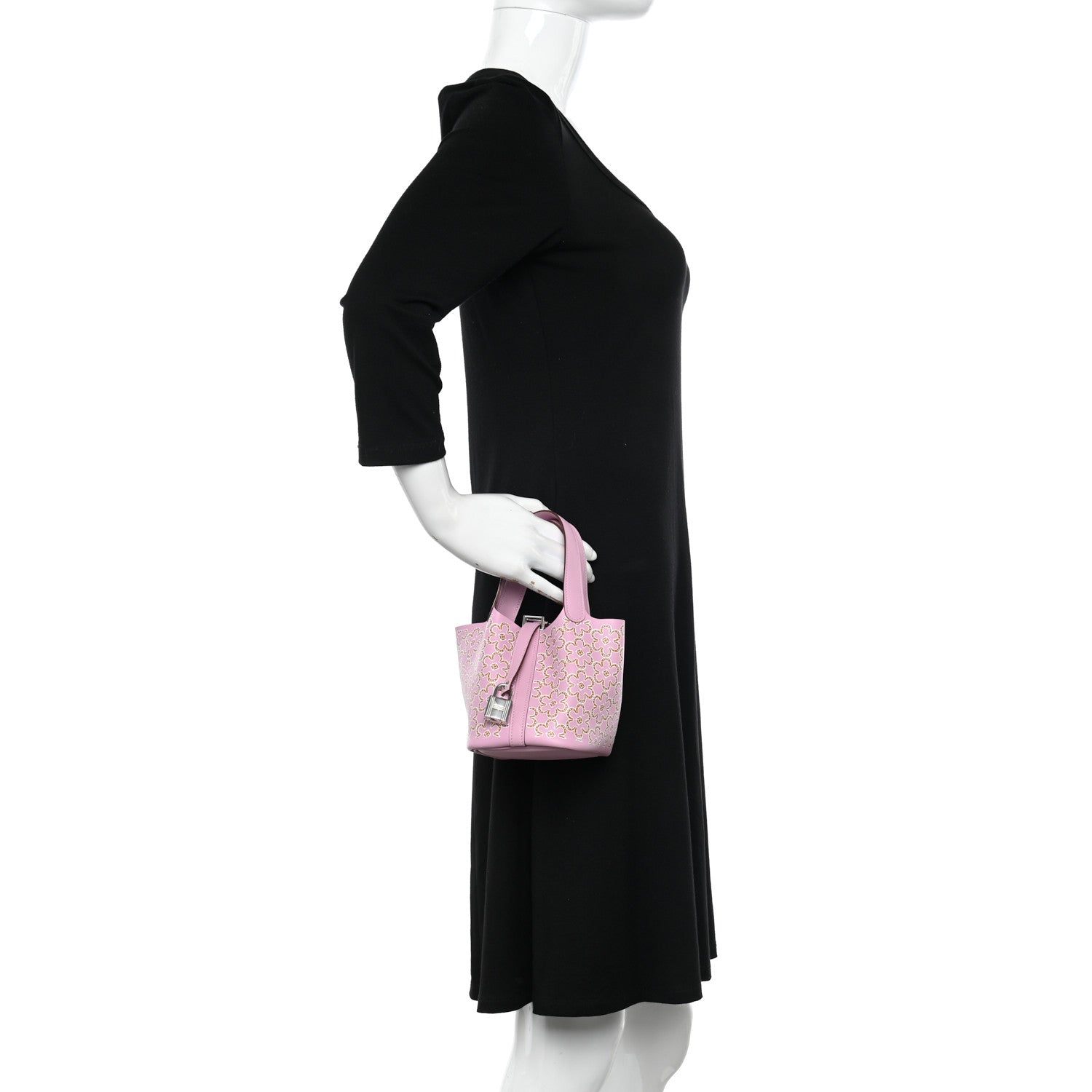 Hermes Swift Micro Lucky Daisy Picotin Lock Mauve Sylvestre 2 of 11