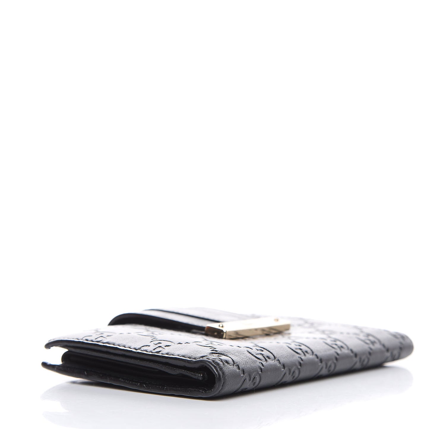 Guccissima Ladies Web Long Wallet Black