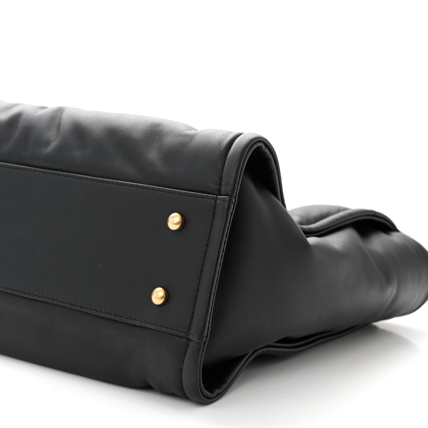 Calfskin Small Deauville Tote Black