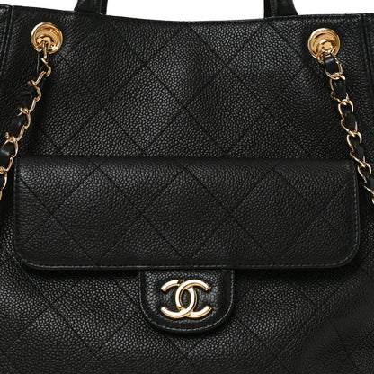 Chanel Caviar Quilted Shopping Tote Black 8 of 10