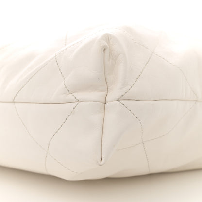 Chanel Shiny Calfskin Quilted Small Chanel 22 White 11 of 11
