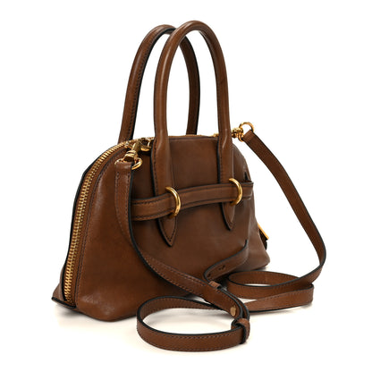 Miu Miu Nappa Aviator Small Aventure Bag Rovere 3 of 9
