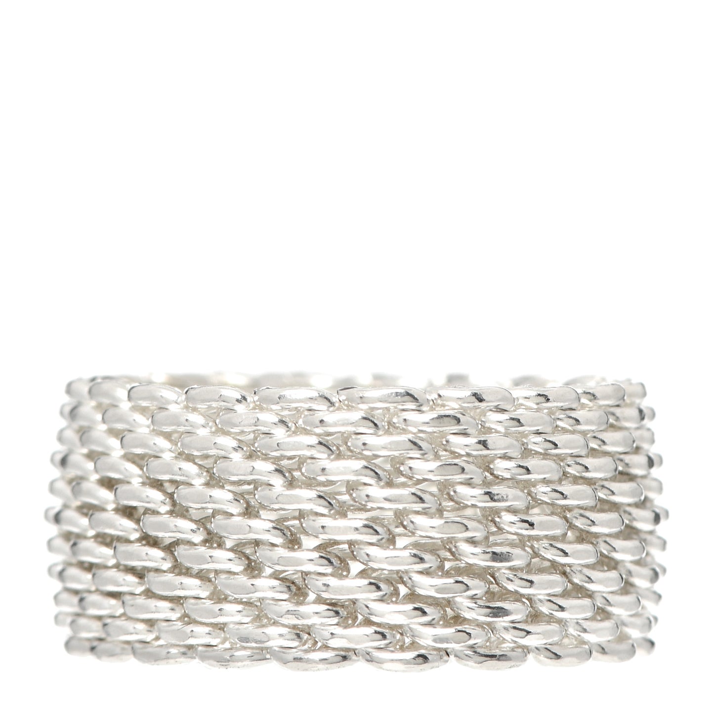 Sterling Silver Somerset Mesh Ring 53 6.5
