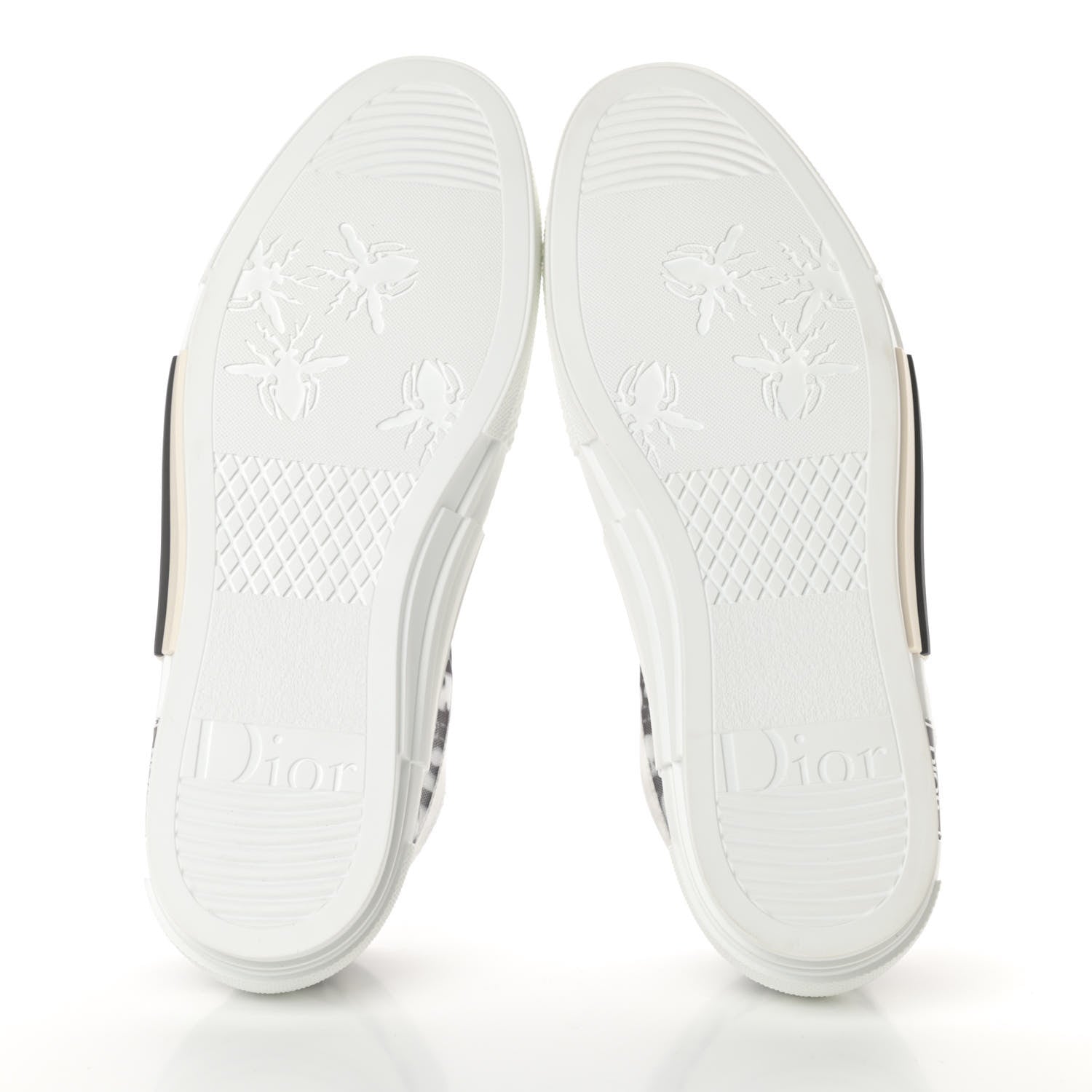 Christian Dior Technical Canvas Oblique Mens B23 Low Top Sneakers 43 White Black 5 of 9