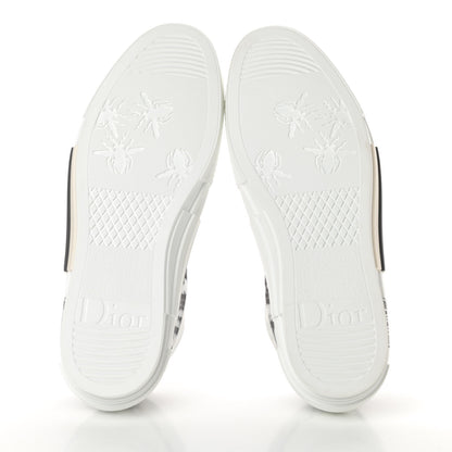 Christian Dior Technical Canvas Oblique Mens B23 Low Top Sneakers 43 White Black 5 of 9