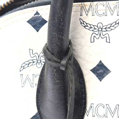 MCM Visetos Medium Heritage Bowler Bag White 16 of 16