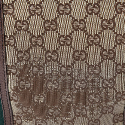 Gucci GG Monogram Medium Web Handle Vertical Tote Bag Dark Brown 13 of 16