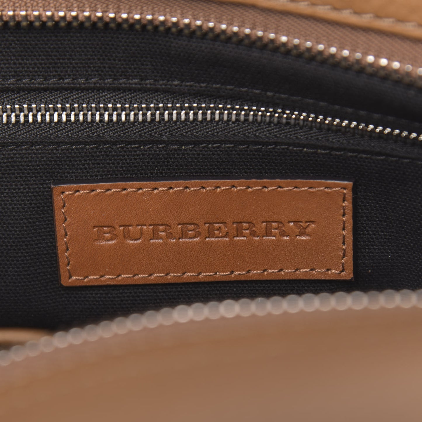 Mega Check Grained Calfskin Medium Harcourt Satchel Saddle Brown