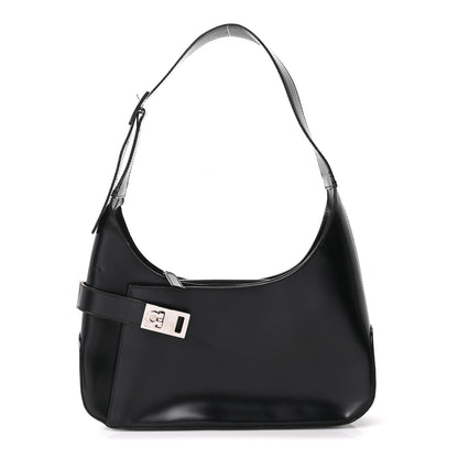 Salvatore Ferragamo Soft Calfskin Gancini Hobo Black 1 of 9