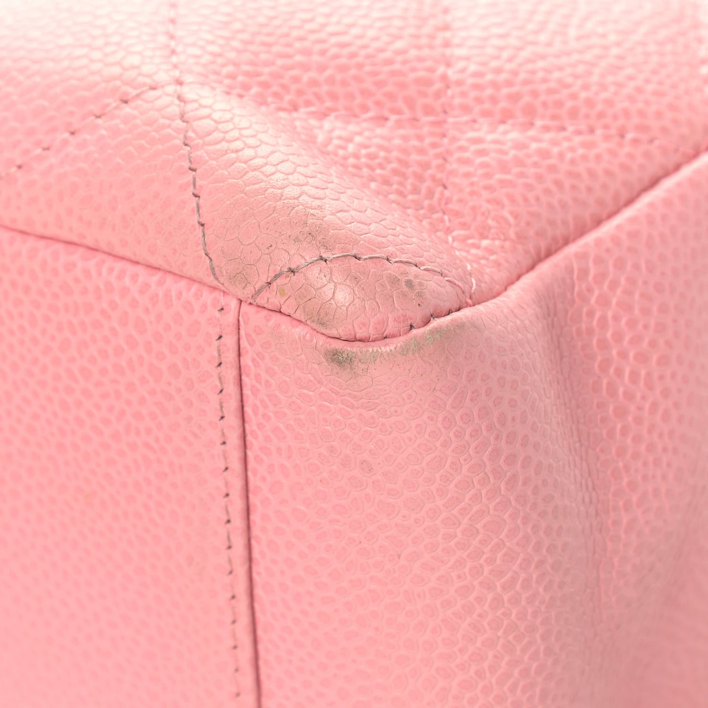 Caviar Quilted Petit Shopping Tote PST Pink