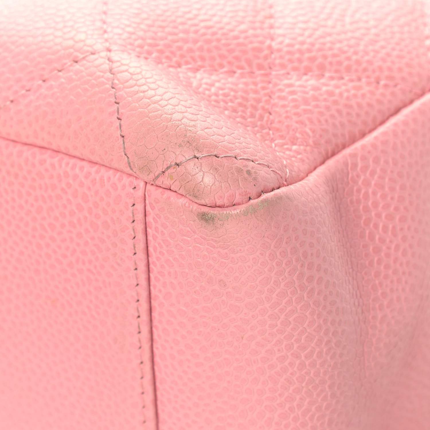 Chanel Caviar Quilted Petit Shopping Tote PST Pink 10 of 19