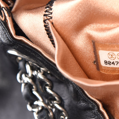 Chanel Lambskin Satin Reversible Sac Cordon Black 7 of 21